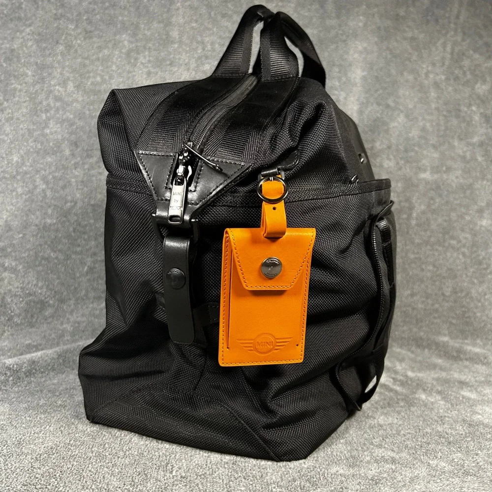 MINI Cooper by TUMI Travel Duffel Bag Black Ballistic Nylon Backpack 68849DVC